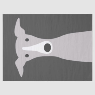 Cute Greyhound, Italian Greyhound or Whippet Dog Tissue Paper