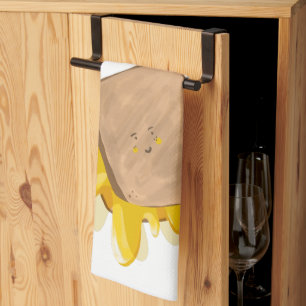 Cute Grilled Cheese Dripping Sandwich Kitchen Towel
