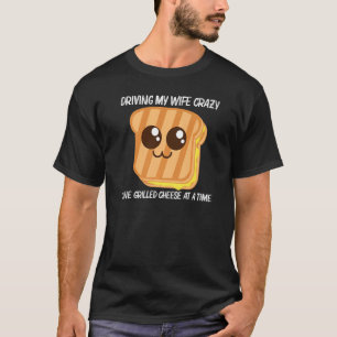 Cute Grilled Cheese For Men Dad Toast Bread T-Shirt