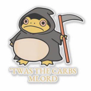 Cute Grim Reaper Frog – ’Twas the Carbs M’Lord