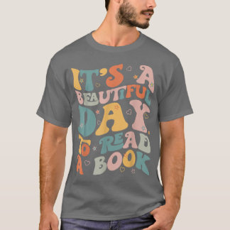 Cute Groovy National Read A Book Day Funny Book Lo T-Shirt