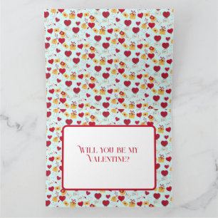Cute Grungy Pretty Valentine’s Airmail Love Letter Card