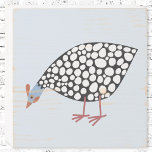 Cute Guinea Fowl Farm Bird Wooden Box Sign<br><div class="desc">A fun and quirky Guinea hen for poultry farmers,  bird lovers and anyone else!</div>