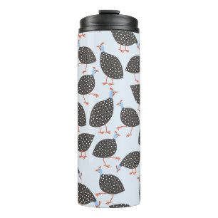 Cute Guinea Hen Bird Thermal Tumbler