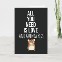 Cute Guinea Pig Cards Pet Animal Lover