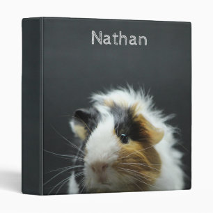 Cute Guinea Pig Chalkboard Personalised Binder