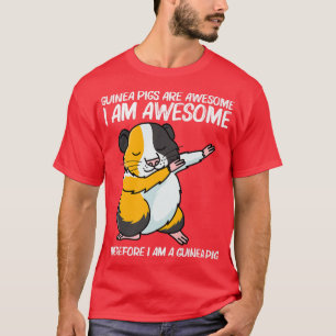 Cute Guinea Pig Design For Men Women Pet Animal Br T-Shirt