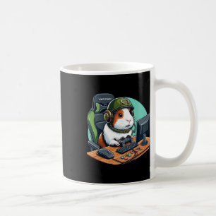 Cute Guinea Pig Gamer Playing Video Game Wildlife Coffee Mug