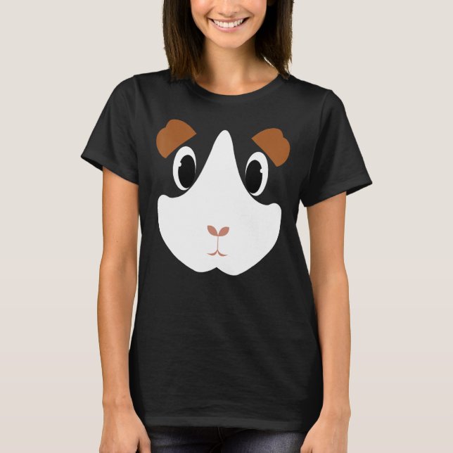 Cute Guinea Pig  Halloween T-Shirt (Front)