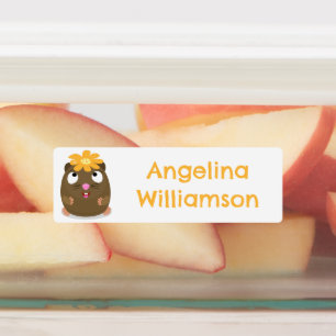 Cute guinea pig happy cartoon personalized