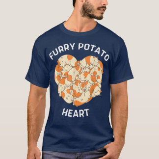 Cute Guinea Pig Heart Furry Potato Lover762  T-Shirt