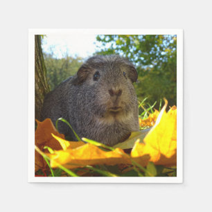 Cute Guinea Pig in Nature Napkin