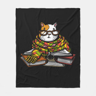 Cute Guinea Pig Read Book | Cute Pet Lover Fleece Blanket