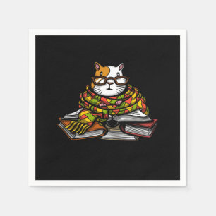 Cute Guinea Pig Read Book Cute Pet Lover Napkin
