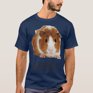 Cute Guinea Pig Wheek White Grey T-Shirt