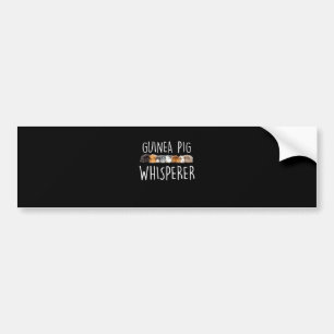 Cute Guinea Pig Whisperer Animal Lover Gift Bumper Sticker
