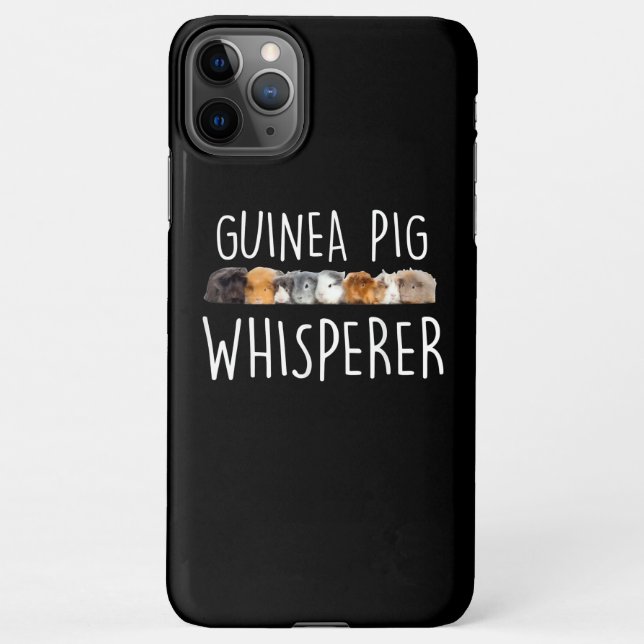 Cute Guinea Pig Whisperer Animal Lover Gift iPhone Case (Back)
