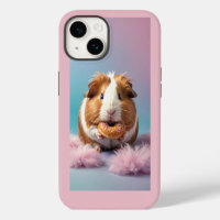 Cute Guinea Pig With Doughnut Pastel Gradient