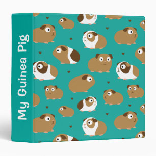 Cute Guinea Pigs 3 Ring Binder