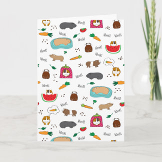 Cute Guinea Pigs Card