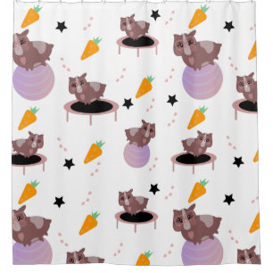 Cute Guinea Pigs Exercising