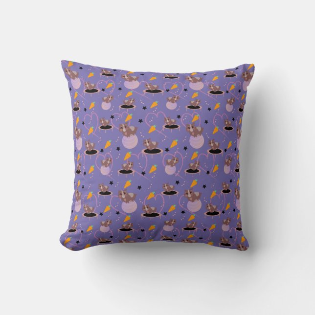Cute Guinea Pigs Exercising Throw Pillow (Front)