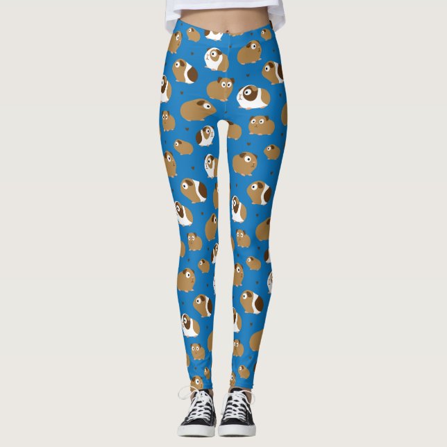 Cute Guinea Pigs Leggings (Front)