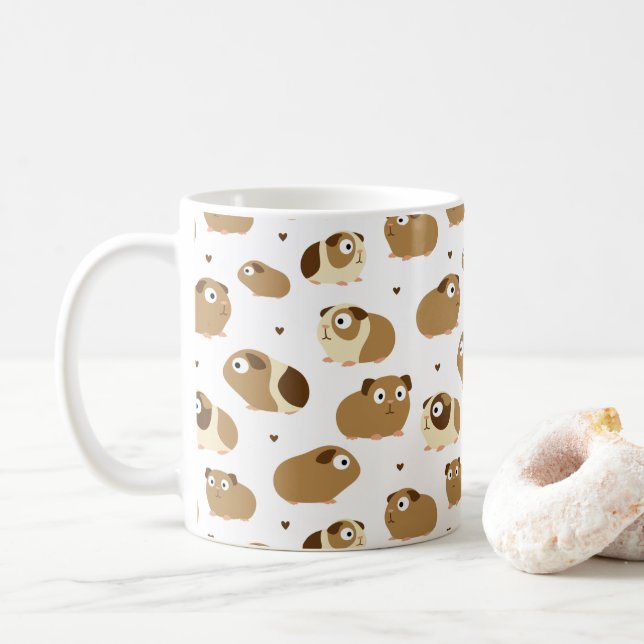 Cute Guinea Pigs Mug (With Donut)