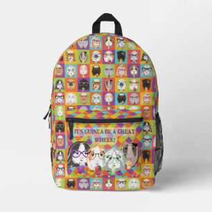 Cute Guinea Pigs Printed Backpack