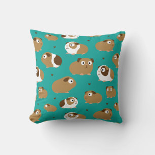 Cute Guinea Pigs Throw Pillow