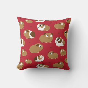Cute Guinea Pigs Throw Pillow