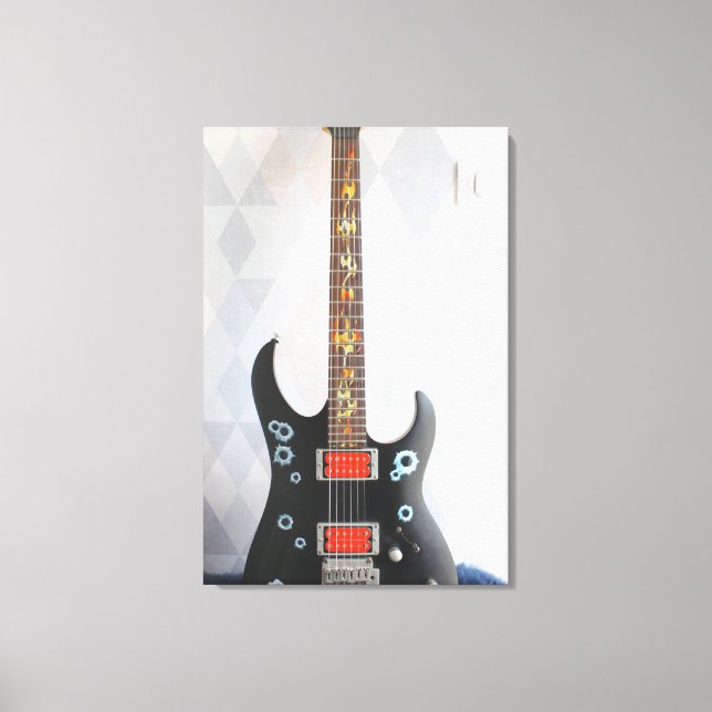 Cute Guitar Canvas Print (Front)