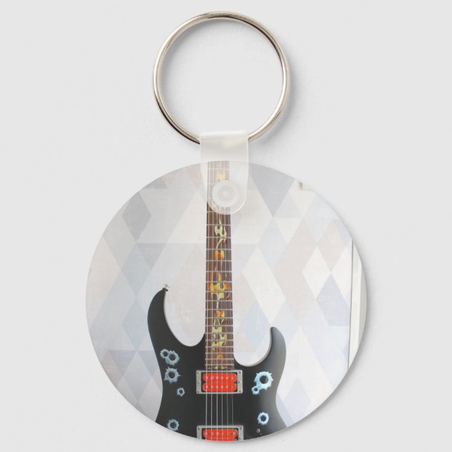 Cute Guitar Keychain (Front)