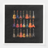 Cute Guitar Rock And Roll Musical Instruments Gift