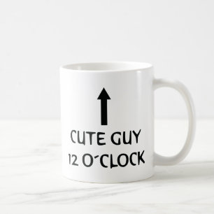 cute guy 12 o´clock coffee mug