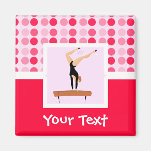 Cute Gymnastics Balance Beam Magnet