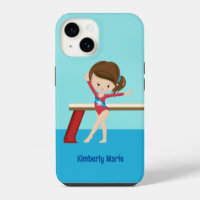 Cute Gymnastics Girl Personalized Gymnast Kids