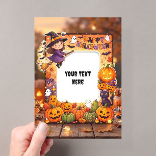 Cute Halloween Acrylic Invitation #1