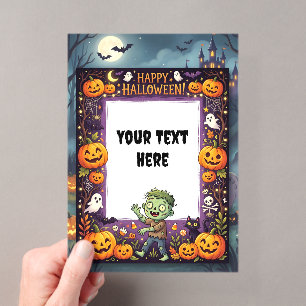Cute Halloween Acrylic Invitation #5