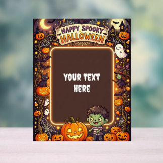 Cute Halloween Acrylic Sign #2