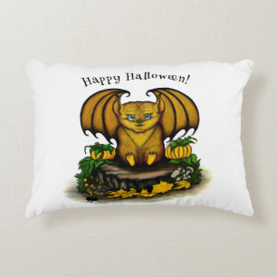 Cute Halloween Bat Accent Pillow
