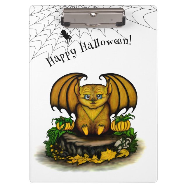 Cute Halloween Bat Clipboard (Front)