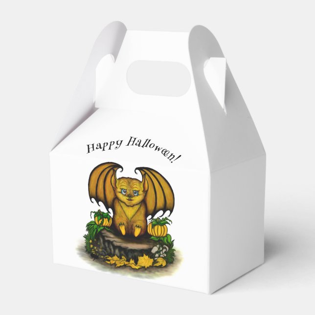  Cute Halloween Bat Favor Box (Front Side)