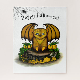 Cute Halloween Bat Jigsaw Puzzle