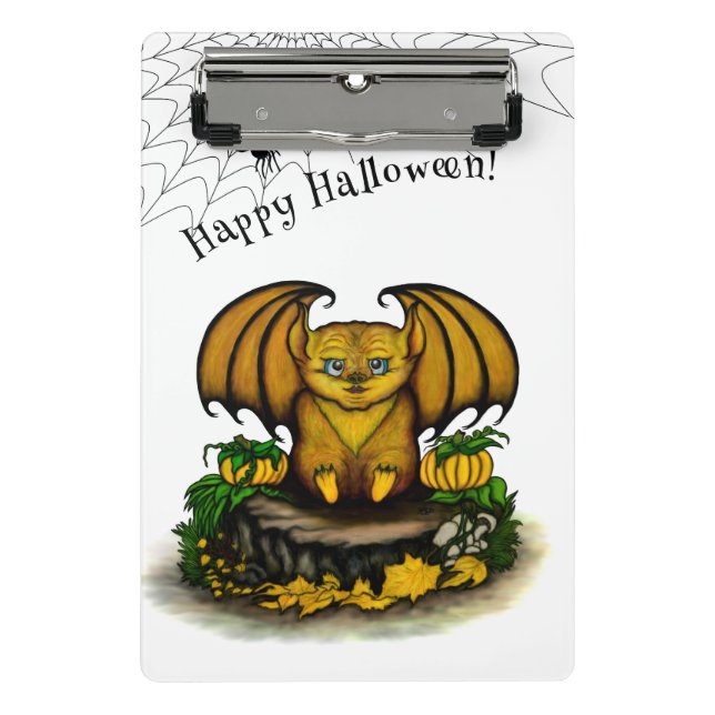 Cute Halloween Bat Mini Clipboard (Front)