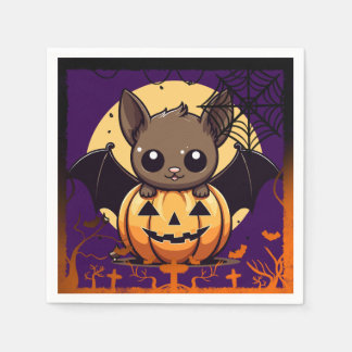 Cute Halloween bat Napkin