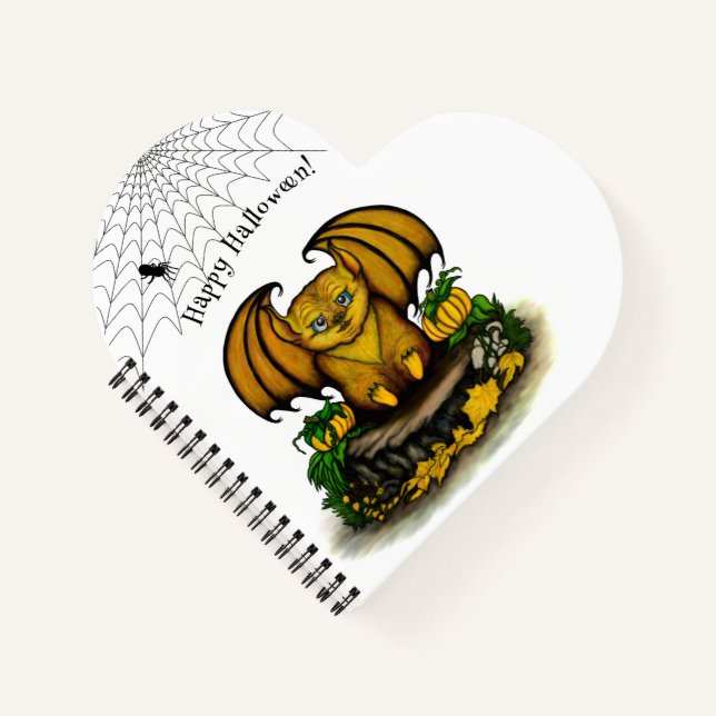 Cute Halloween Bat Notebook (Front)