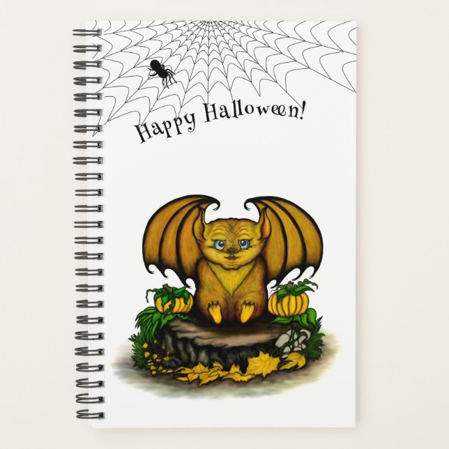 Cute Halloween Bat Planner (Front)