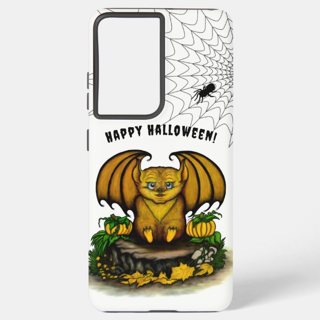 Cute Halloween Bat Samsung Galaxy S21 Ultra Case (Back)