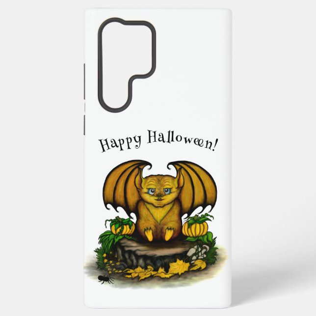  Cute Halloween Bat Samsung Galaxy S22 Ultra Case (Back)
